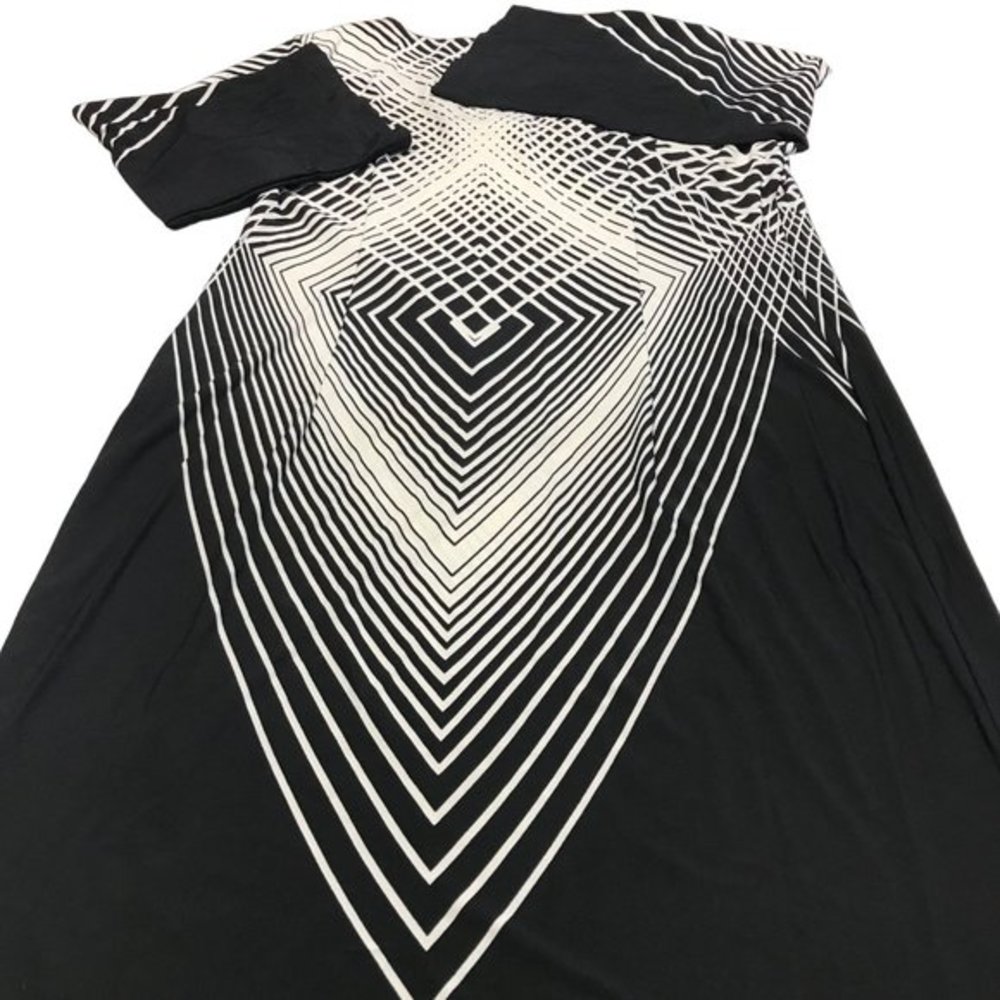 New Sunny Leigh Shift Dress Womens Medium black‎ white Career Comfort Stretch - Picture 10 of 11
